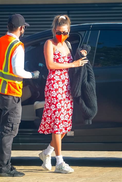 See Hailey Bieber's Floral